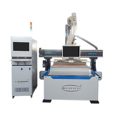calidad  Construction works   iGolden Rotary 3D CNC Router Machine 4 Axis Wood ATC 3D Wood Cnc Router Machine fábrica